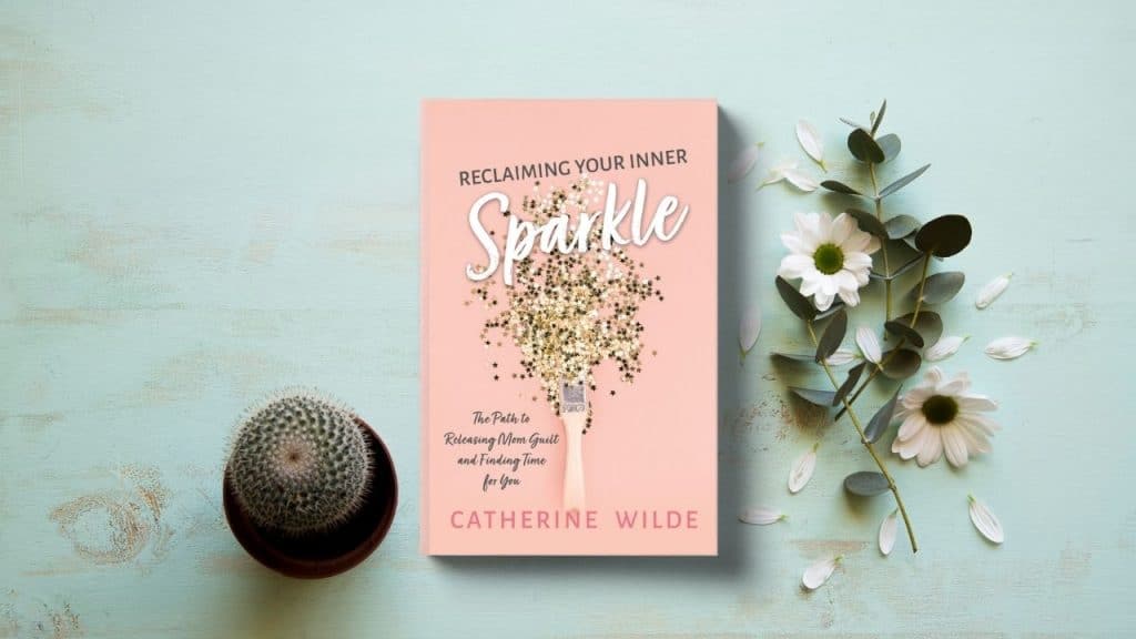 Reclaiming Your Inner Sparkle Mock-Up - Blue Background
