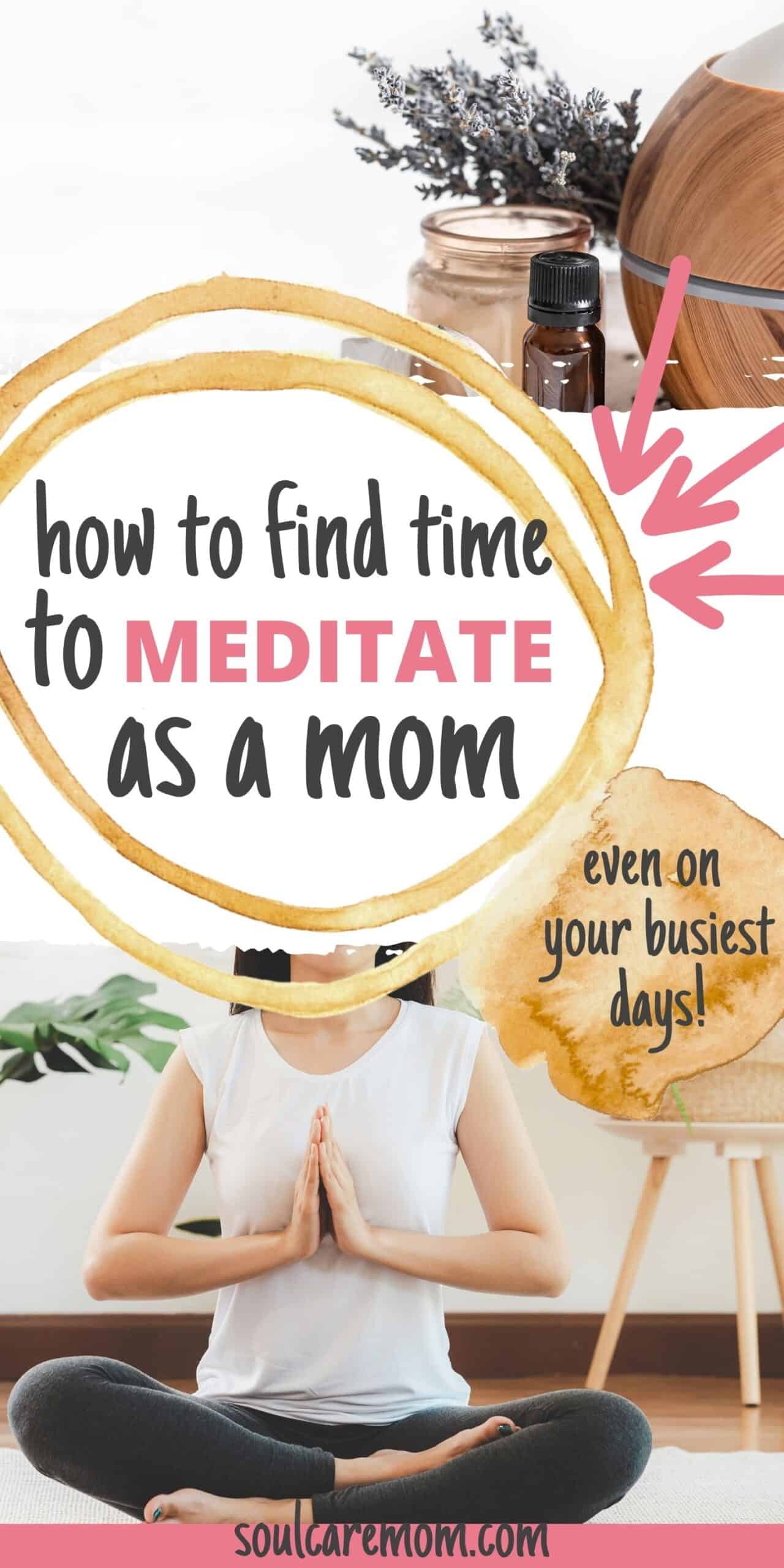 Busy Mom Meditation Myths and Tips - Woman sitting down to meditate