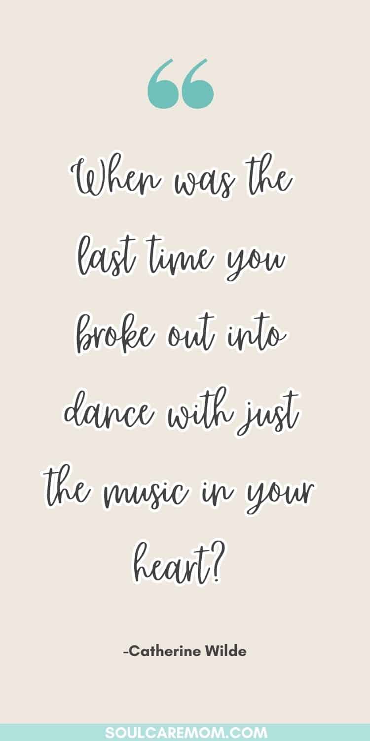 When was the last time you danced like nobody's watching?