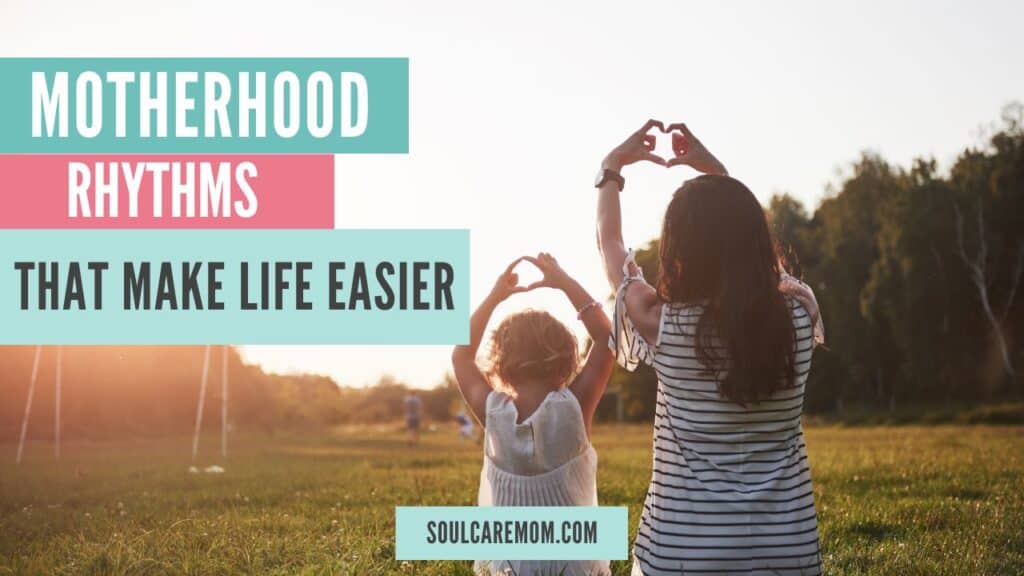 A mom and child discover an amazing laundry routine to uplevel your motherhood rhythms that will simplify mom life